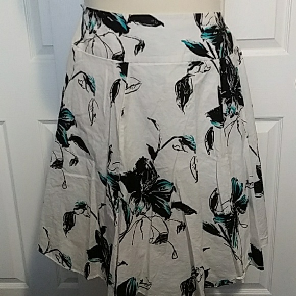 Covington Dresses & Skirts - White/blue floral skirt